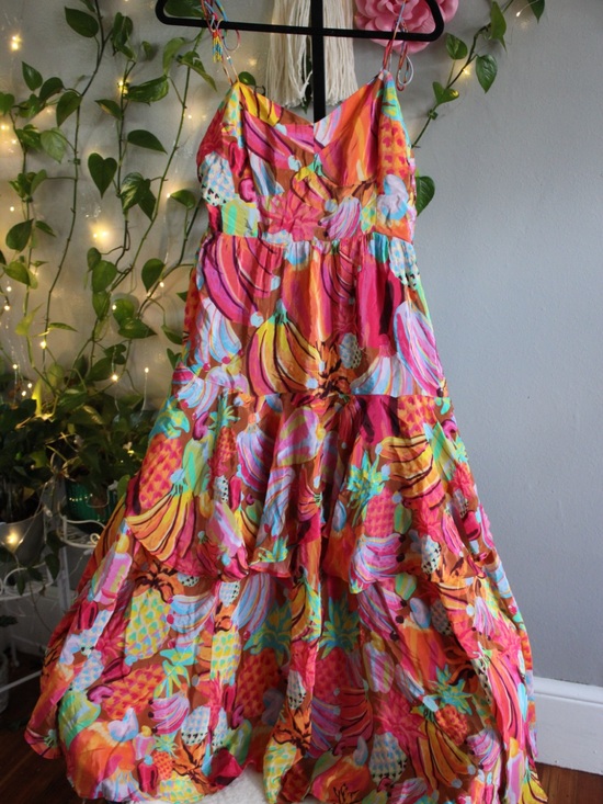 FARM Rio Dresses & Skirts - FARM Rio Fruit Salad Ruffle Maxi Dress M NWT | MSRP $260